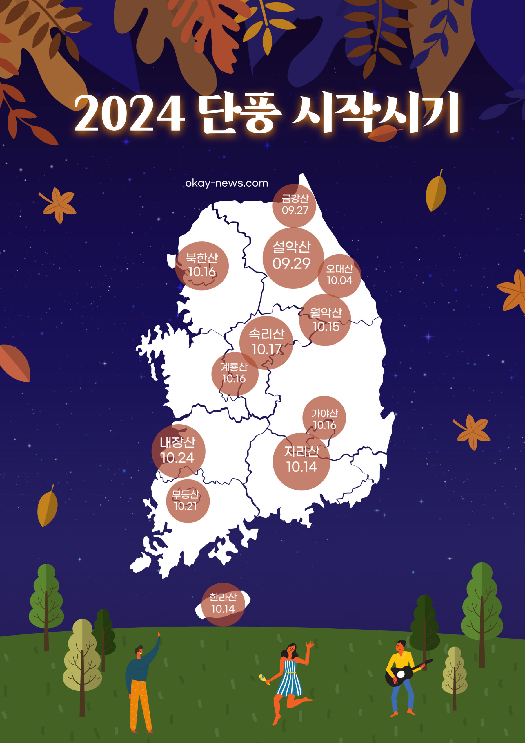 2024년 단풍시기